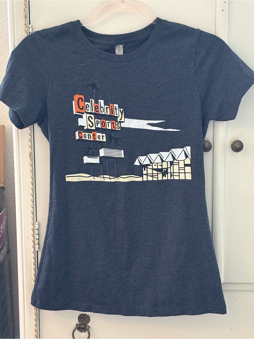 Celebrity Sports Center Graphic Tee - Navy Blue Short Sleeve
